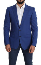 Load image into Gallery viewer, Dolce & Gabbana Exquisite Blue Wool Martini Blazer Jacket
