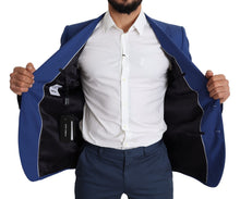 Load image into Gallery viewer, Dolce & Gabbana Exquisite Blue Wool Martini Blazer Jacket
