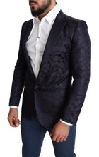 Load image into Gallery viewer, Dolce & Gabbana Elegant Silk Blend Martini Blazer in Blue