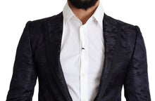 Load image into Gallery viewer, Dolce & Gabbana Elegant Silk Blend Martini Blazer in Blue