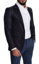 Load image into Gallery viewer, Dolce & Gabbana Elegant Silk Blend Martini Blazer in Blue