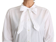 Load image into Gallery viewer, Dolce & Gabbana Elegant Scarf Neck Cotton Blouse