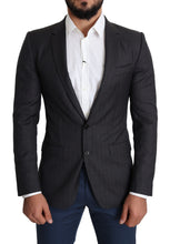 Load image into Gallery viewer, Dolce & Gabbana Elegant Black Virgin Wool Martini Blazer