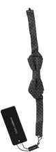 Load image into Gallery viewer, Dolce & Gabbana Elegant Silk Gray Circle Pattern Bow Tie