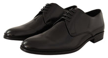 Load image into Gallery viewer, Dolce & Gabbana Elegant Black Leather Derby Shoes