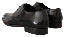 Load image into Gallery viewer, Dolce & Gabbana Elegant Black Leather Derby Shoes
