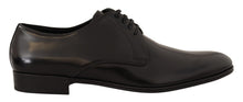 Load image into Gallery viewer, Dolce & Gabbana Elegant Black Leather Derby Shoes
