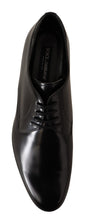 Load image into Gallery viewer, Dolce & Gabbana Elegant Black Leather Derby Shoes