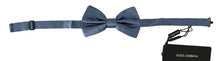 Load image into Gallery viewer, Dolce & Gabbana Elegant Blue Silk Bow Tie