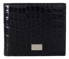 Load image into Gallery viewer, Dolce & Gabbana Elegant Exotic Leather Bifold Wallet