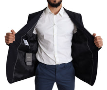 Load image into Gallery viewer, Dolce & Gabbana Exquisite Black Wool Stretch Martini Blazer