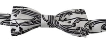 Load image into Gallery viewer, Dolce & Gabbana Elegant White Patterned Silk Bow Tie