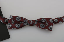 Load image into Gallery viewer, Dolce & Gabbana Elegant Bordeaux Silk Bow Tie