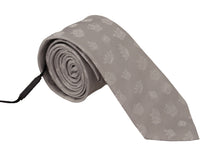 Load image into Gallery viewer, Dolce & Gabbana Elegant Silk Gray Crown Print Bow Tie