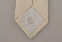Load image into Gallery viewer, Dolce & Gabbana Elegant Off-White Silk Bow Tie
