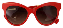 Load image into Gallery viewer, Dolce & Gabbana Elegant Red Mosaico Cat-Eye Sunglasses