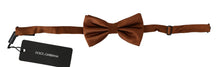 Load image into Gallery viewer, Dolce & Gabbana Elegant Silk Bow Tie in Bronze Elegance