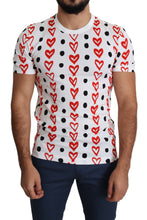 Load image into Gallery viewer, Dolce & Gabbana Chic White Cotton Tee with Heart Print