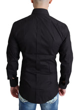 Load image into Gallery viewer, Dolce & Gabbana Black Cotton Blend Formal Dress Shirt
