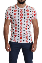 Load image into Gallery viewer, Dolce & Gabbana Chic White Cotton Tee with Heart Print