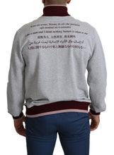 Load image into Gallery viewer, Dolce & Gabbana Elegant Gray Turtleneck Latin Motif Pullover
