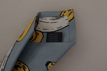 Load image into Gallery viewer, Dolce & Gabbana Elegant Blue Banana Print Silk Tie