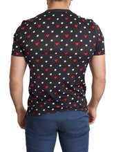 Load image into Gallery viewer, Dolce & Gabbana Chic Gray Cotton T-Shirt with Heart Prints