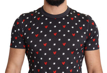 Load image into Gallery viewer, Dolce & Gabbana Chic Gray Cotton T-Shirt with Heart Prints