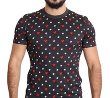 Load image into Gallery viewer, Dolce & Gabbana Chic Gray Cotton T-Shirt with Heart Prints