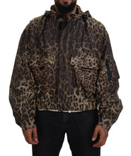 Load image into Gallery viewer, Dolce & Gabbana Elegant Leopard Print Hooded Jacket