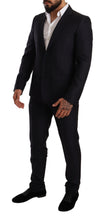 Load image into Gallery viewer, Dolce & Gabbana Elegant Slim Fit Jacquard Suit in Blue