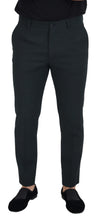 Load image into Gallery viewer, Dolce & Gabbana Blue Wool Slim Fit Formal Pants