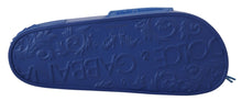 Load image into Gallery viewer, Dolce & Gabbana Elegant Blue Slide Sandals