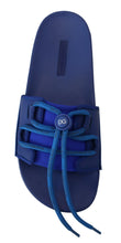 Load image into Gallery viewer, Dolce & Gabbana Elegant Blue Slide Sandals