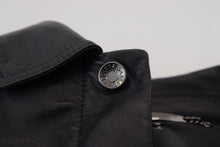 Load image into Gallery viewer, Dolce & Gabbana Elegant Black Leather Bomber Jacket