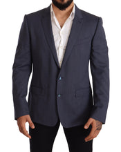 Load image into Gallery viewer, Dolce & Gabbana Elegant Blue Wool Martini Blazer Jacket