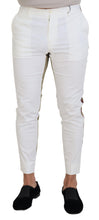 Load image into Gallery viewer, Dolce & Gabbana Two-Tone White & Brown Chic Cotton Pants