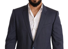 Load image into Gallery viewer, Dolce & Gabbana Elegant Blue Wool Martini Blazer Jacket