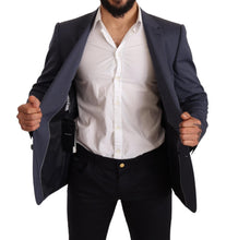 Load image into Gallery viewer, Dolce & Gabbana Elegant Blue Wool Martini Blazer Jacket
