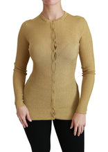 Load image into Gallery viewer, Dolce & Gabbana Elegant Long Sleeve Gold Cardigan