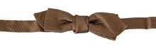 Load image into Gallery viewer, Dolce & Gabbana Elegant Brown Gold Bow Tie