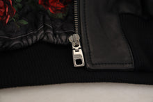 Load image into Gallery viewer, Dolce & Gabbana Chic Black Leather Silk-Lined Jacket