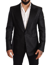 Load image into Gallery viewer, Dolce & Gabbana Elegant Black Metallic Slim Fit Blazer Jacket