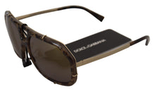 Load image into Gallery viewer, Dolce & Gabbana Chic Aviator Mirrored Brown Sunglasses