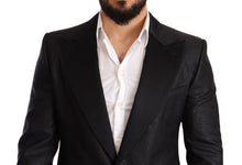 Load image into Gallery viewer, Dolce & Gabbana Elegant Black Metallic Slim Fit Blazer Jacket