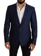 Load image into Gallery viewer, Dolce & Gabbana Elegant Blue Virgin Wool Martini Blazer