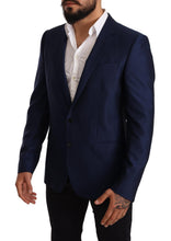 Load image into Gallery viewer, Dolce & Gabbana Elegant Blue Virgin Wool Martini Blazer