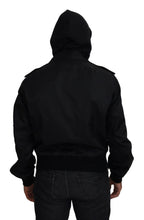 Load image into Gallery viewer, Dolce & Gabbana Sleek Black Hooded Bomber Jacket