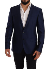 Load image into Gallery viewer, Dolce & Gabbana Elegant Blue Virgin Wool Martini Blazer