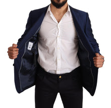 Load image into Gallery viewer, Dolce & Gabbana Elegant Blue Virgin Wool Martini Blazer